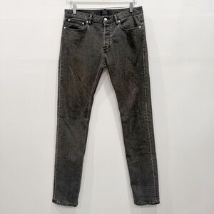 A.P.C. Washed Black Skinny Jeans Size 31 Men’s